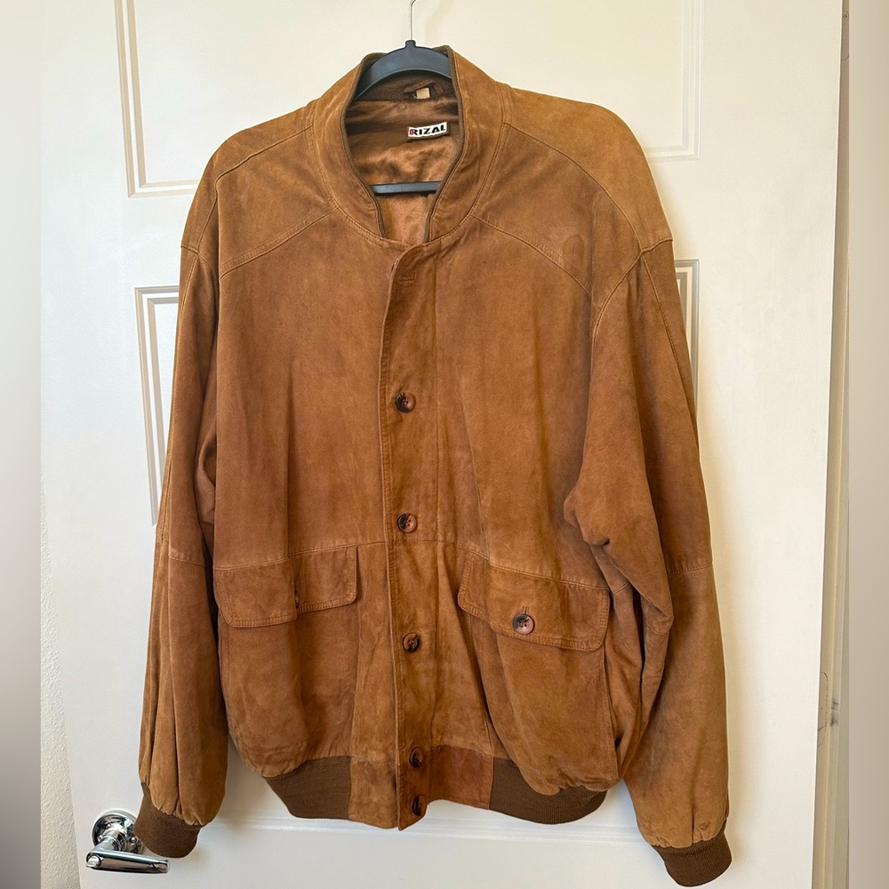 Rizal Made in France Suede Jacket Sz 54 Unisex